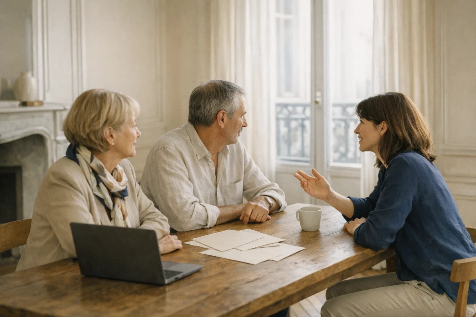 Famille multigénérationnelle marchant ensemble dans la nature